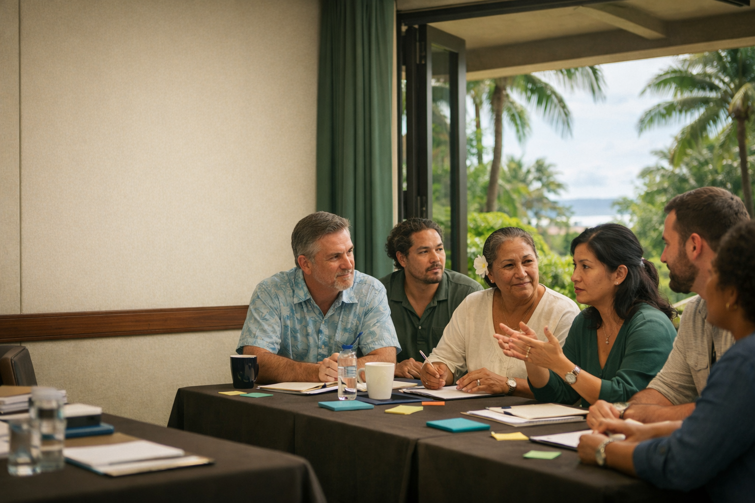 Trauma capable care conference discussion in Hawaii